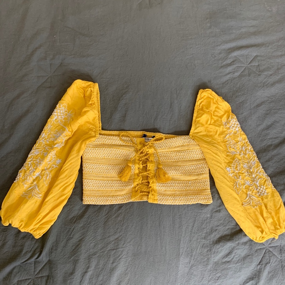 Off the shoulder crop top